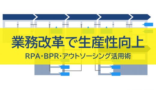 業務改革で生産性向上を実現するには？RPA・BPR・アウトソーシング活用術【管理職必見】